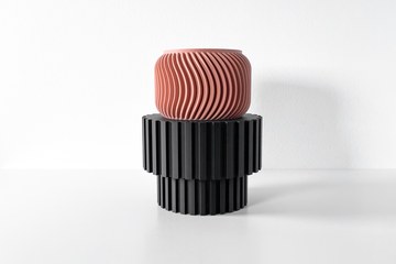 沃恩现代独特花坛及装饰展示台 3D打印STL模型