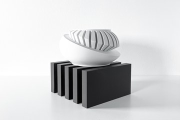 现代独特花盆及装饰品展示架 3D打印STL模型