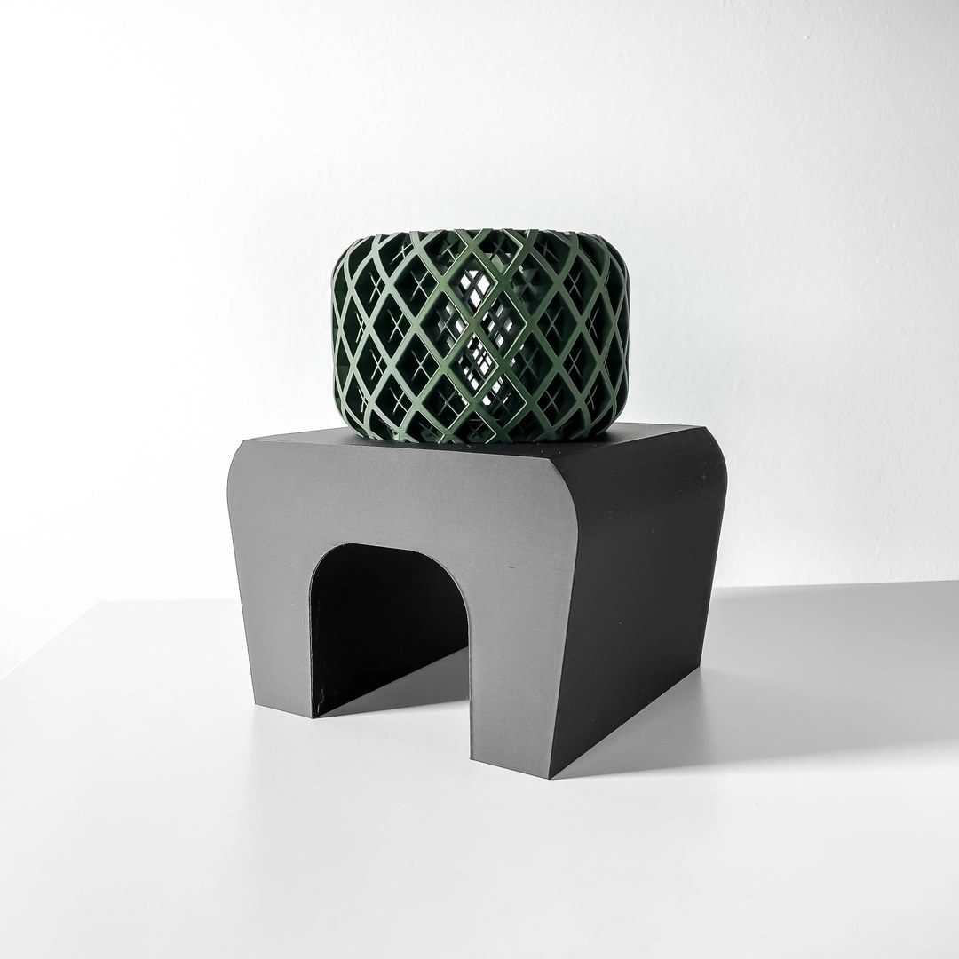 Lanio 现代家居展示架（适用特色物品/蜡烛/植物）3D打印STL模型
