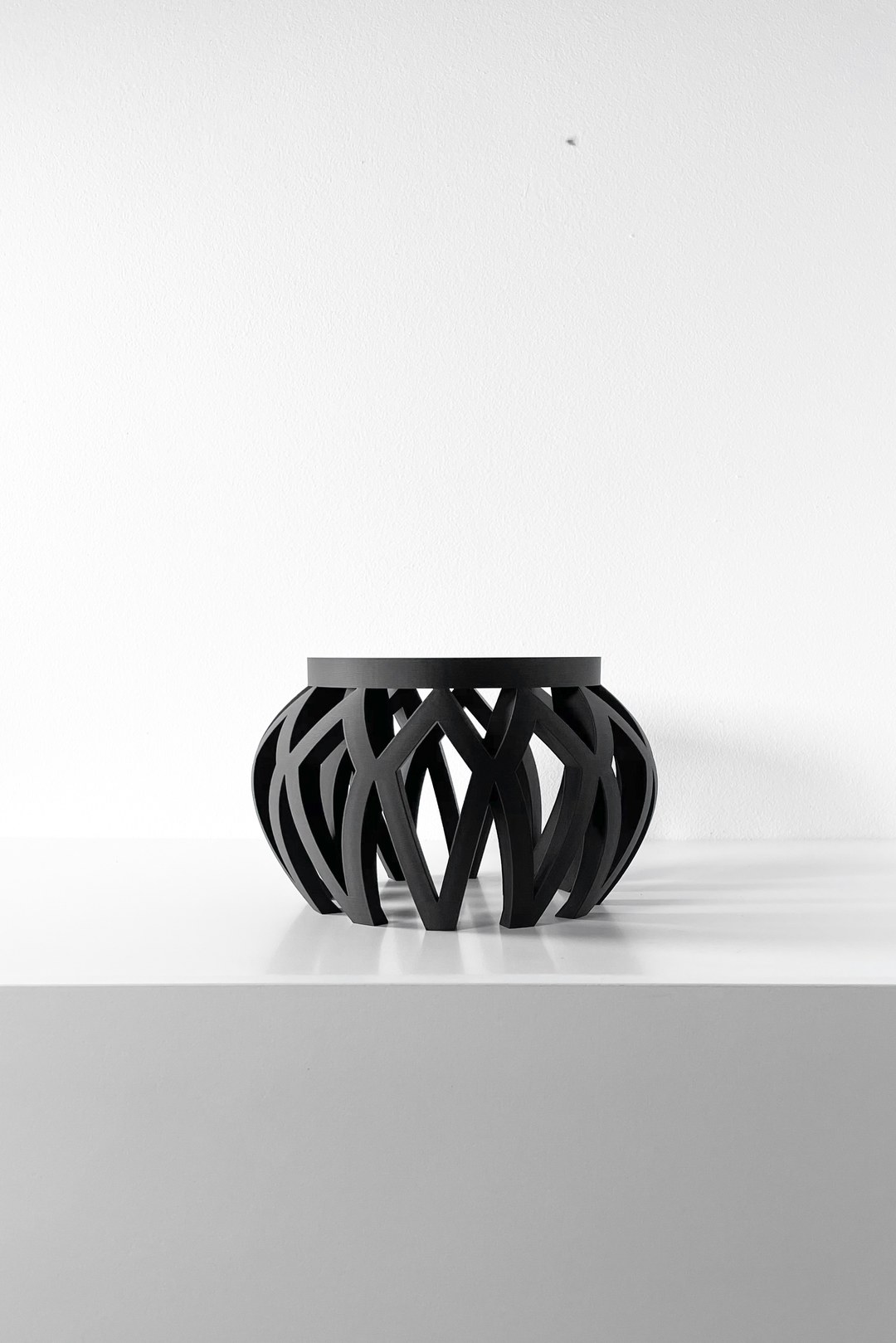 现代独特花盆及装饰展示台 3D打印STL模型