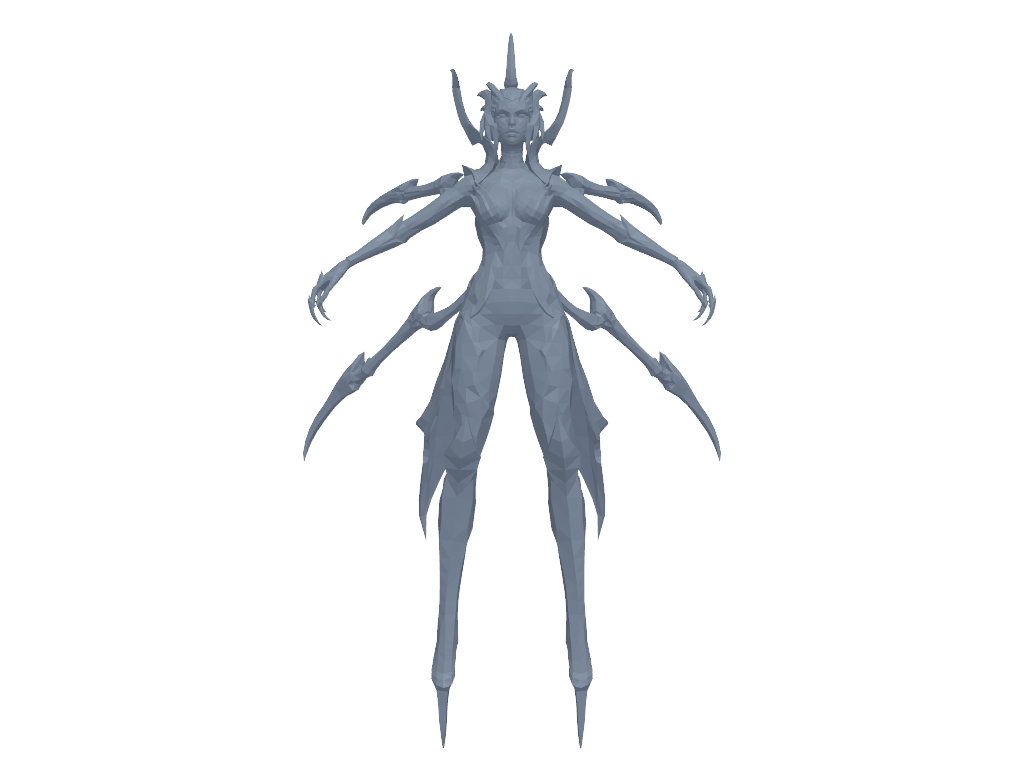 elise_蜘蛛女皇 3D打印模型