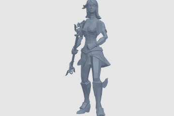 lux_光辉女郎 3D打印模型