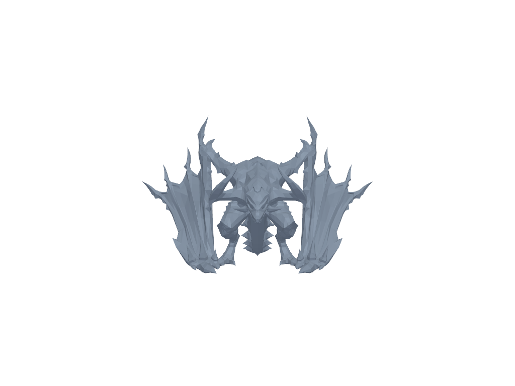 shyvanashadowdragon_龙血武姬龙形态 3D打印模型
