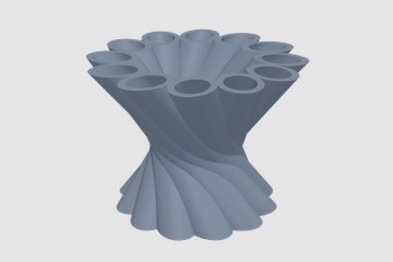 可以养花的笔筒 3D打印模型