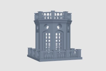 城堡笔筒 3D打印模型
