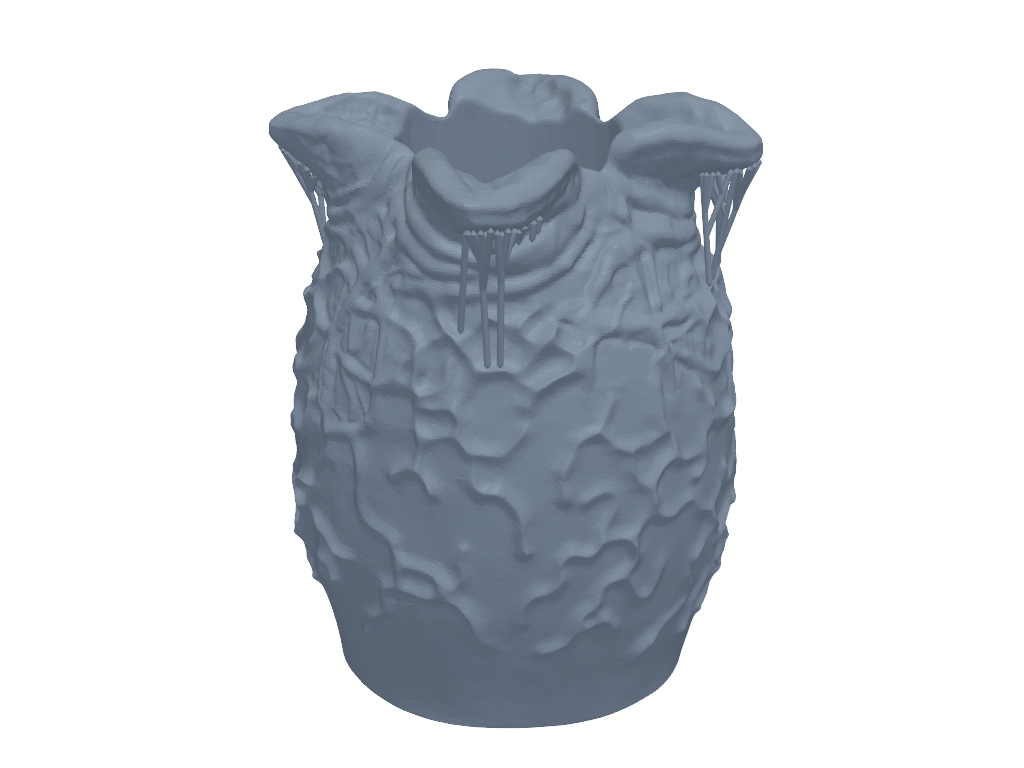 异形卵+笔筒 3D打印模型