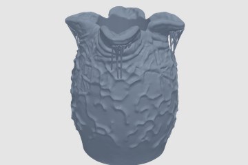 异形卵+笔筒 3D打印模型