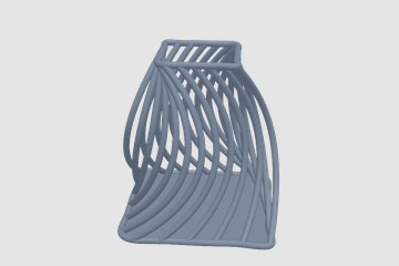 扭曲的笔筒 3D打印模型