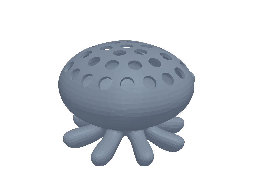 章鱼笔筒 3D打印模型