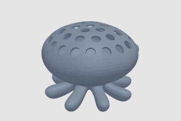 章鱼笔筒 3D打印模型