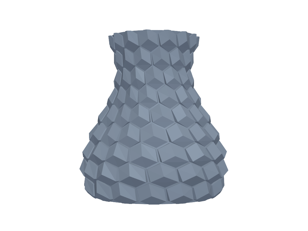 蜂巢花瓶笔筒 3D打印模型