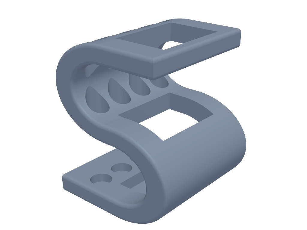 S形笔筒 3D打印模型