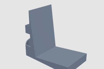 书架笔筒 3D打印模型