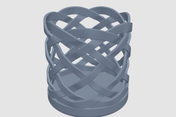 创意笔筒 3D打印模型