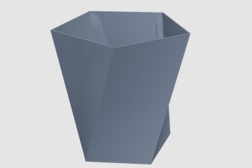 多切面笔筒 3D打印模型