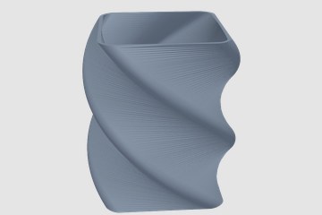扭曲笔筒 3D打印模型