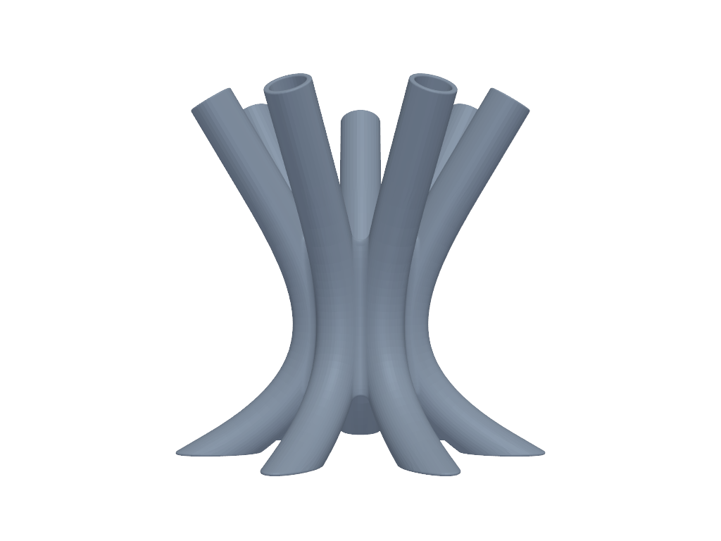 柴火笔筒 3D打印模型