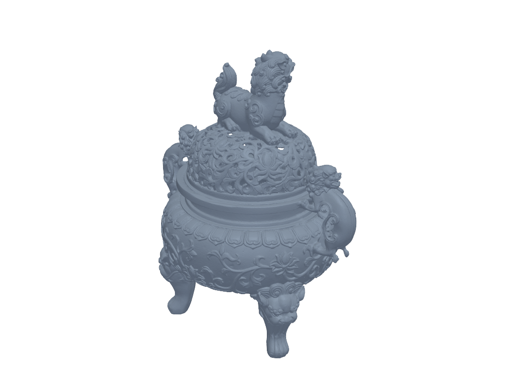 狮子炉 3D打印模型