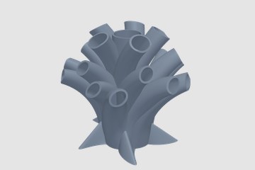 管状笔筒 3D打印模型