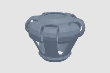 编制笔筒 3D打印模型