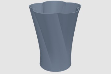 花型笔筒 3D打印模型