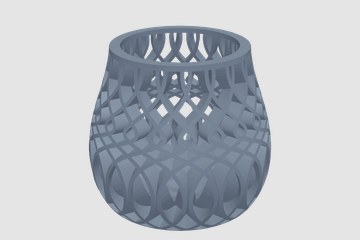 花瓶镂空笔筒 3D打印模型