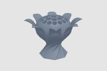 莲雾笔筒 3D打印模型