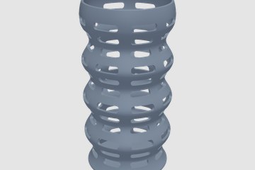 葫芦镂空笔筒 3D打印模型