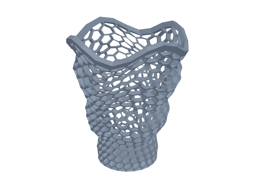 镂空时髦的笔筒 3D打印模型