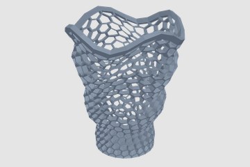镂空时髦的笔筒 3D打印模型