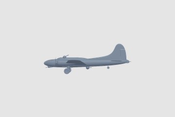 B-17 Flying Fortress v3 3D打印模型