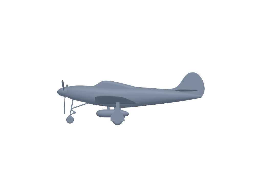 Bell P-39 airacobra 3D打印模型