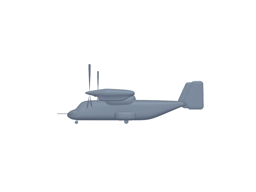 Bell boeing VV-22 3D打印模型