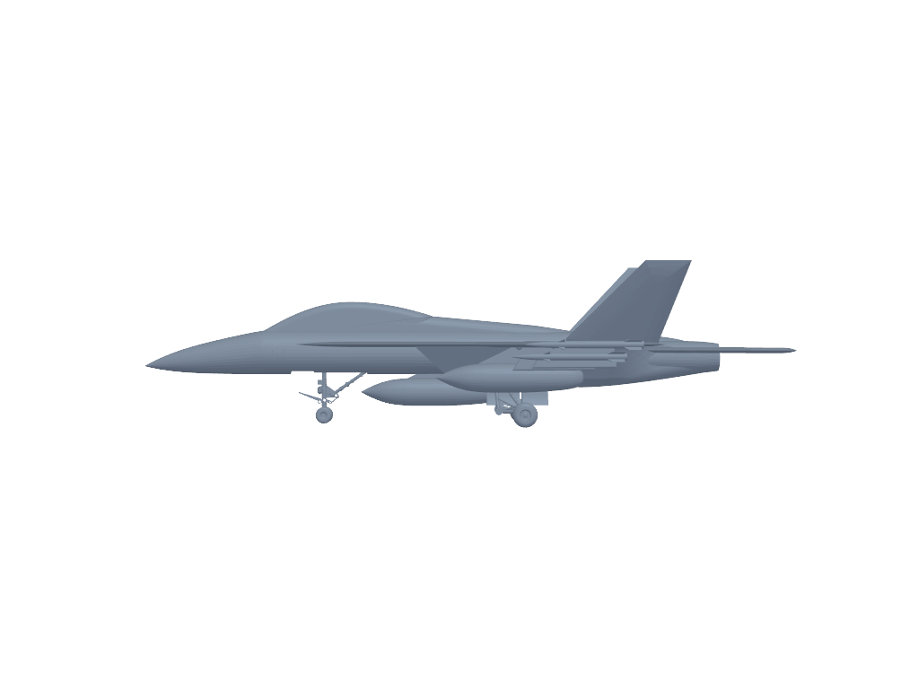 Boeing EA-18G Growler 3D打印模型