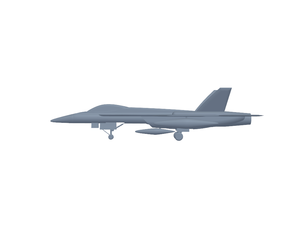Boeing FA-18EF Super Hornet 3D打印模型
