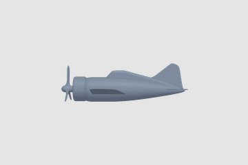 Brewster F2A Buffalo 3D打印模型