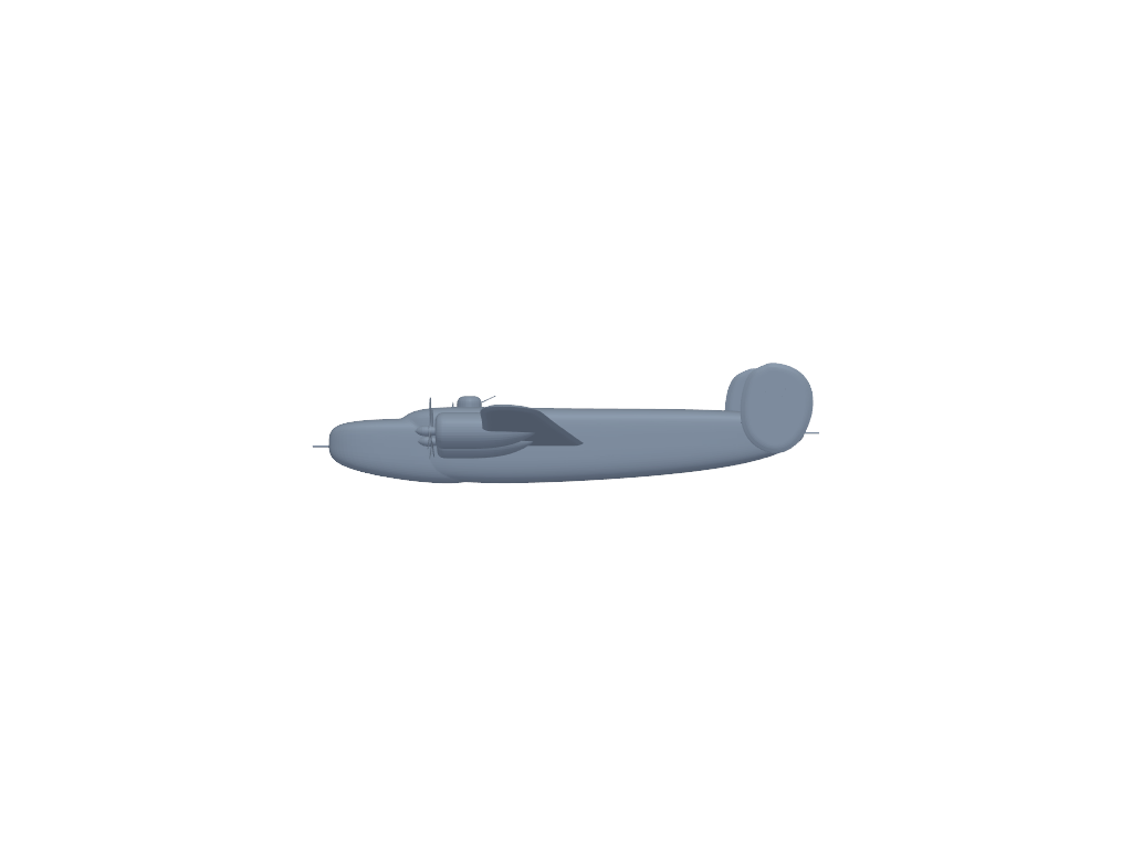 Consoildted B-24 Liberator 3D打印模型