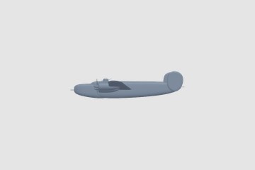 Consoildted B-24 Liberator 3D打印模型