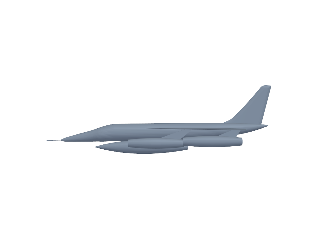 Convair B-58 Hustler 3D打印模型