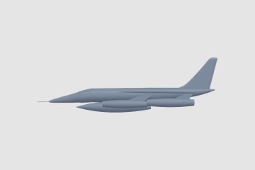 Convair B-58 Hustler 3D打印模型