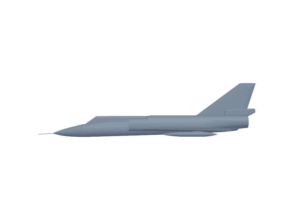 Convair F-106 Delta Dart 3D打印模型