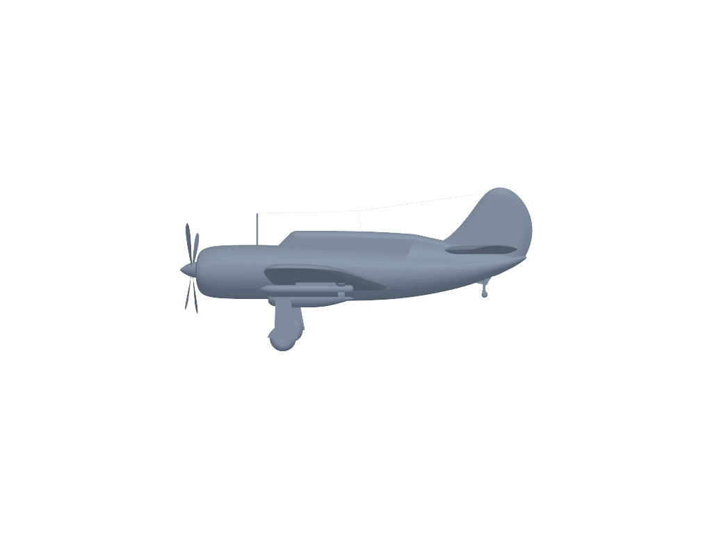 Curtiss SB2C Helldiver 3D打印模型