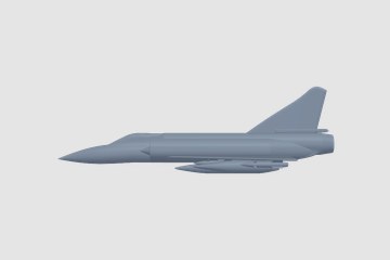 Dassault Mirage 2000 3D打印模型