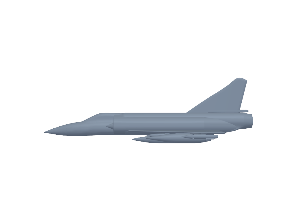 Dassault Mirage 2000 3D打印模型