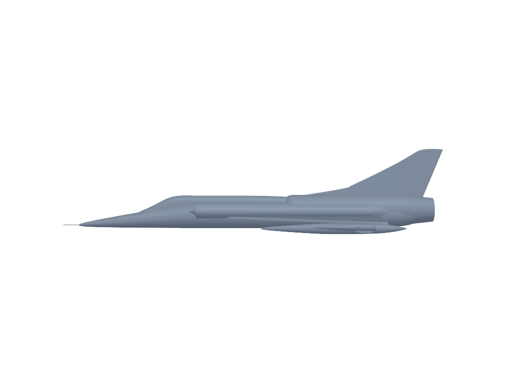 Dassault Mirage 5 3D打印模型