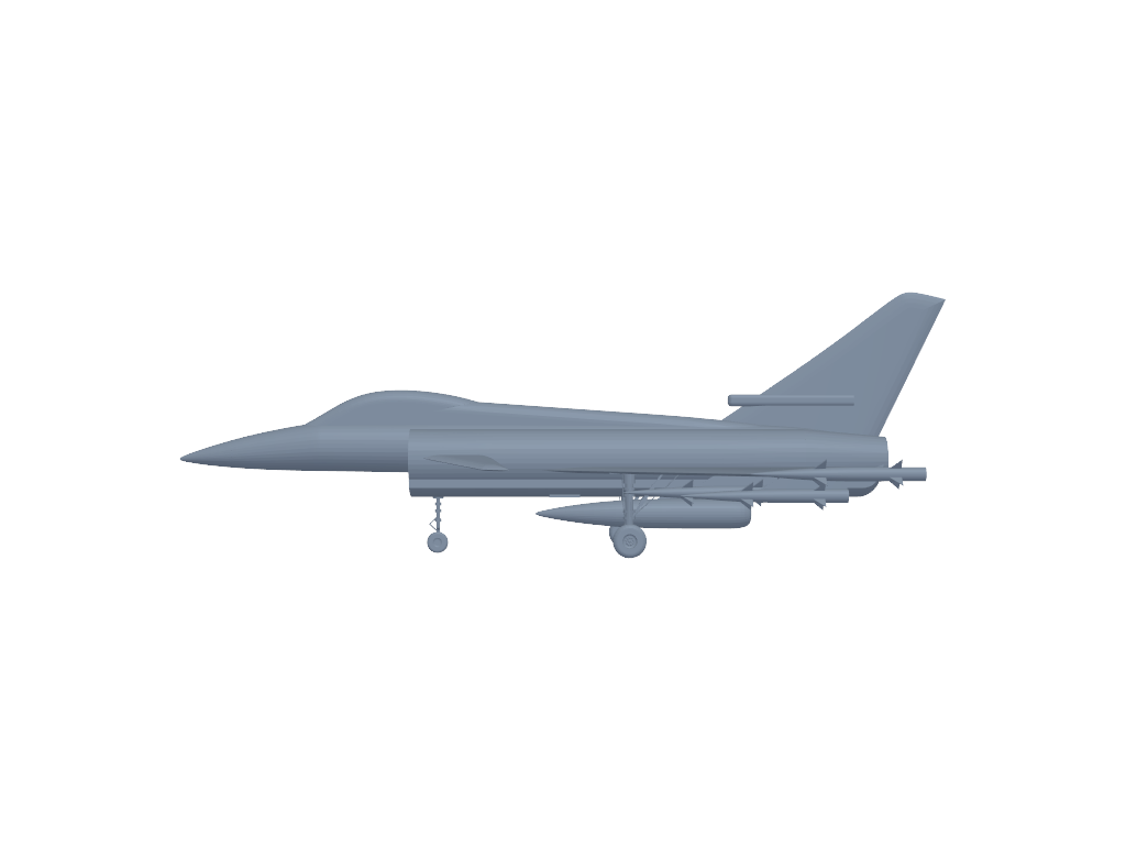 Eurofighter_Typhoon 3D打印模型