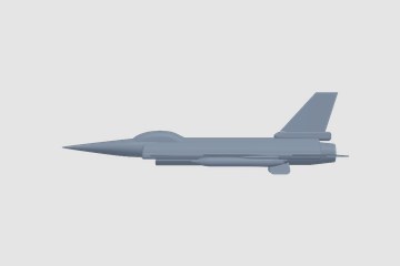 F-16 Fighting Falcon (USAF Thunderbird v2 3D打印模型