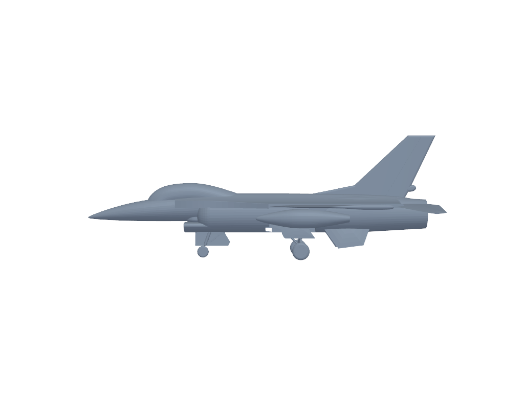 F-16 Figting Falcon 3D打印模型