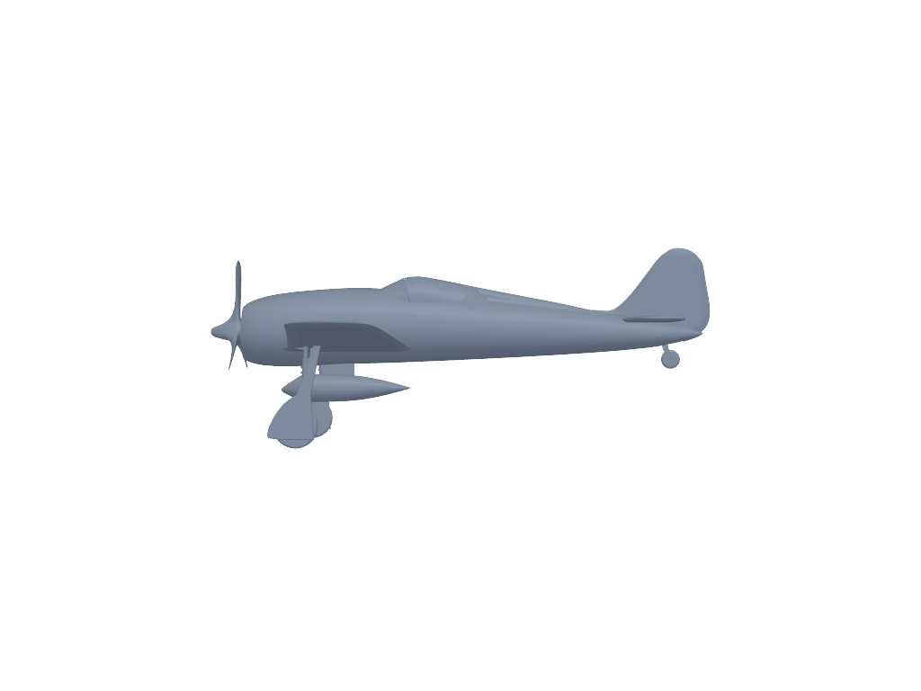 Focke-Wulf FW-190 3D打印模型