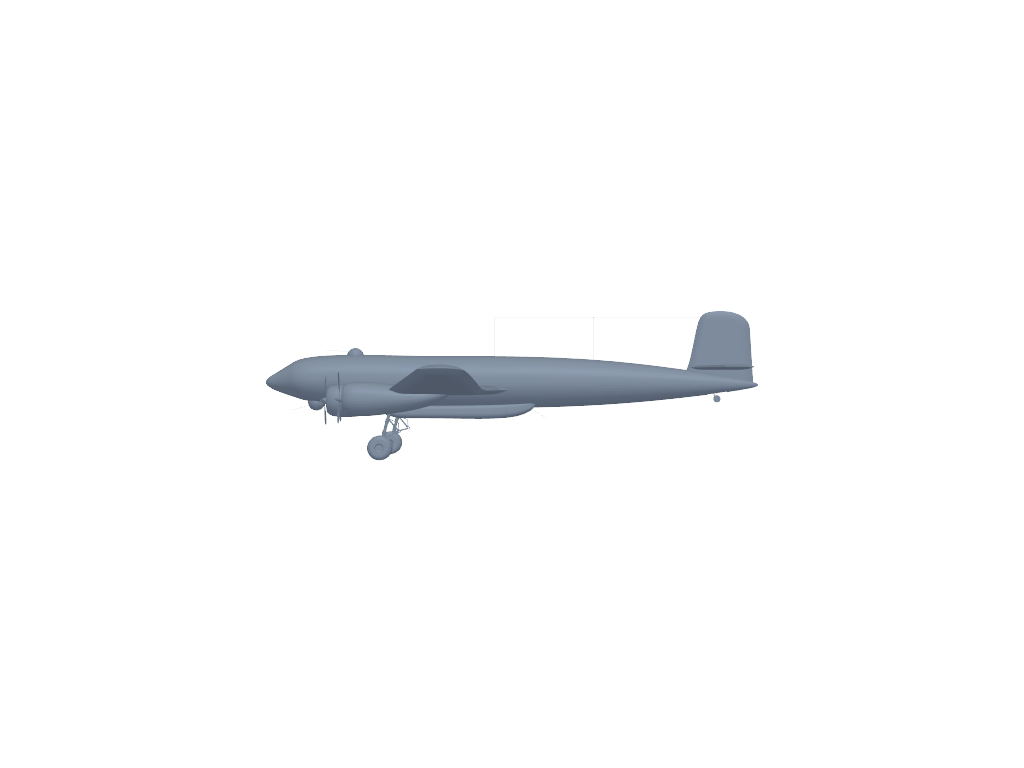 Focke-Wulf Fw-200 Condor 3D打印模型
